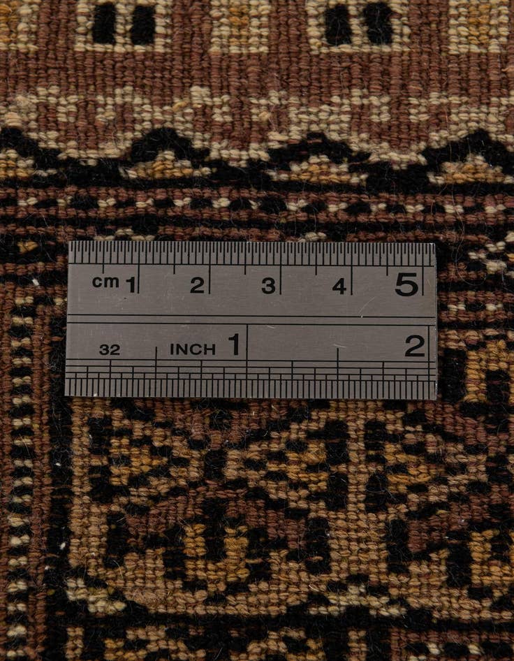 Detail image of  2' 8 x 4'  Hand Knotted Bokhara Wool Rug