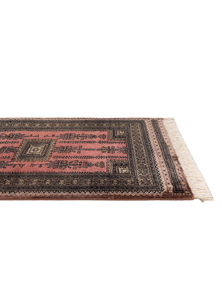 Detail image of  2' 8 x 4'  Hand Knotted Bokhara Wool Rug