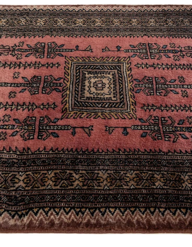Detail image of  2' 8 x 4'  Hand Knotted Bokhara Wool Rug