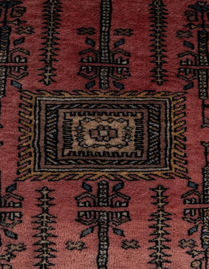 Detail image of  2' 8 x 4'  Hand Knotted Bokhara Wool Rug
