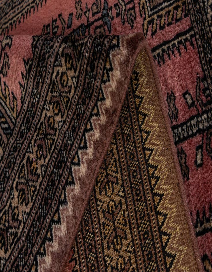 Detail image of  2' 8 x 4'  Hand Knotted Bokhara Wool Rug