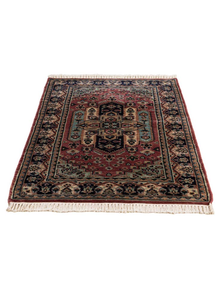 Detail image of  2' 8 x 4' 6  Hand Knotted Bokhara Wool Rug