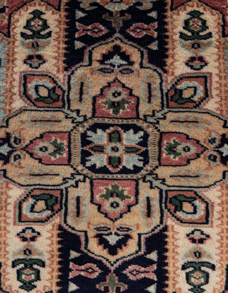 Detail image of  2' 8 x 4' 6  Hand Knotted Bokhara Wool Rug