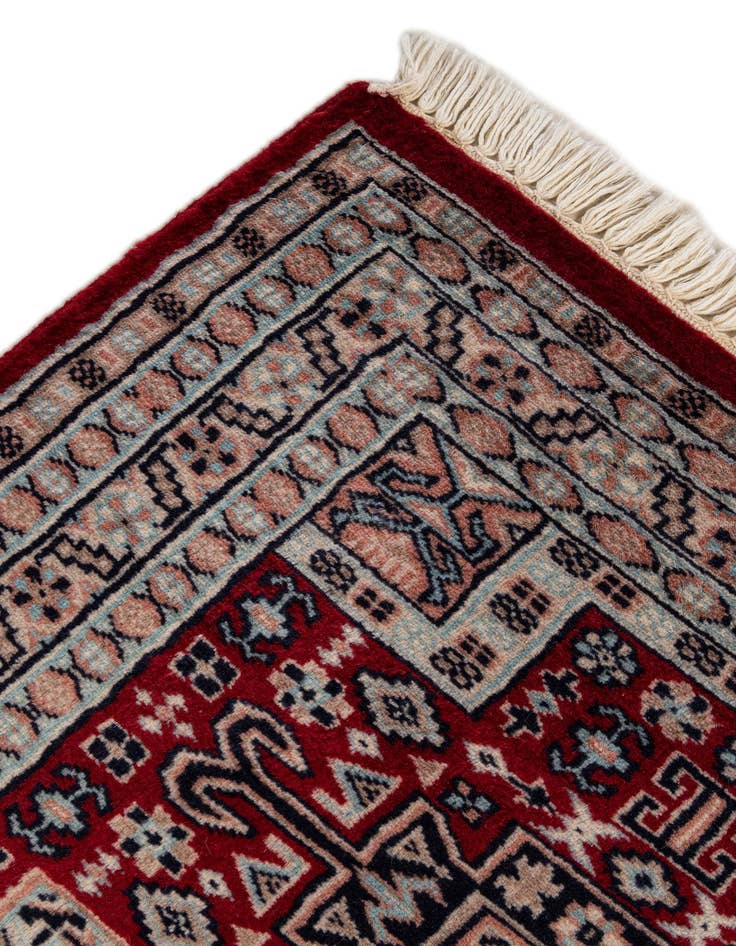 Detail image of  2' 8 x 3' 10  Hand Knotted Bokhara Wool Rug