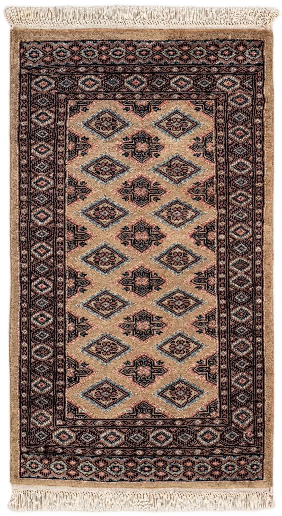  2' 6 x 4' 3  Hand Knotted Bokhara Rug