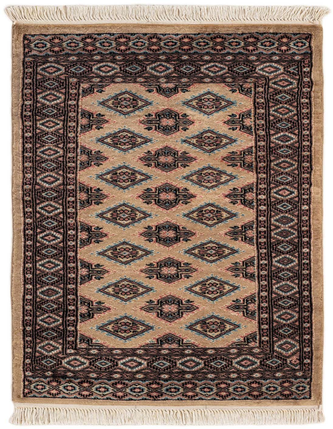 Primary image  2' 6 x 4' 3  Hand Knotted Bokhara Rug