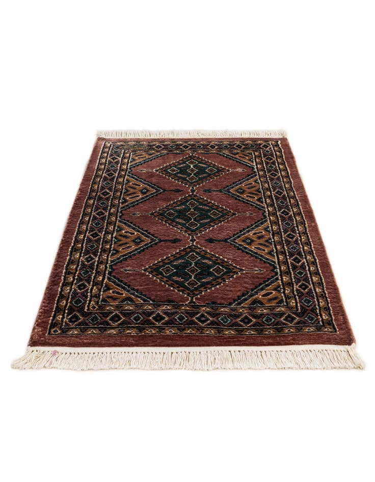 Detail image of  2' 6 x 4' 2  Hand Knotted Bokhara Rug