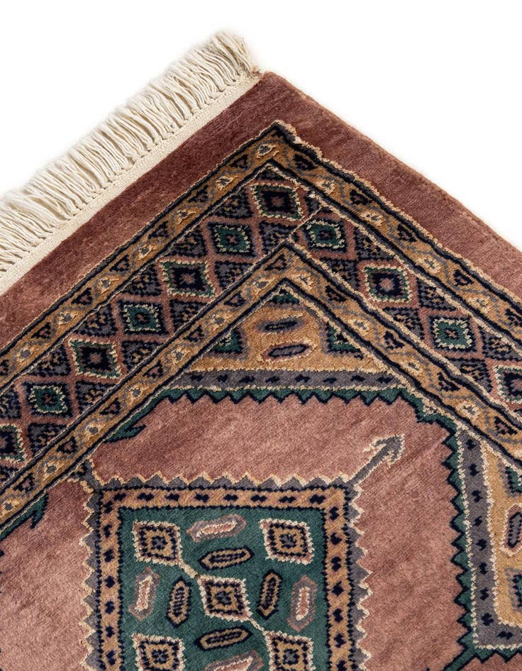 Detail image of  2' 6 x 4' 2  Hand Knotted Bokhara Rug