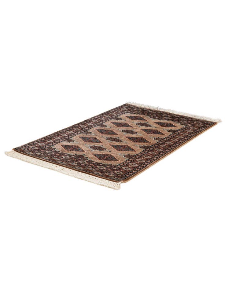 Detail image of  2' 6 x 3' 10  Hand Knotted Bokhara Wool Rug