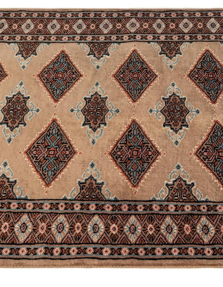 Detail image of  2' 6 x 3' 10  Hand Knotted Bokhara Wool Rug
