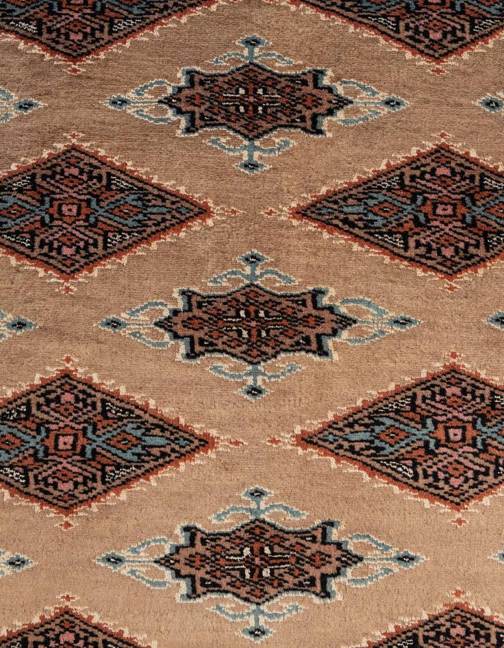 Detail image of  2' 6 x 3' 10  Hand Knotted Bokhara Wool Rug