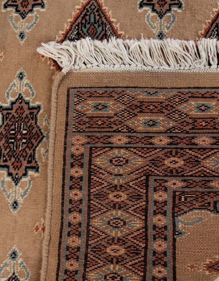 Detail image of  2' 6 x 3' 10  Hand Knotted Bokhara Wool Rug