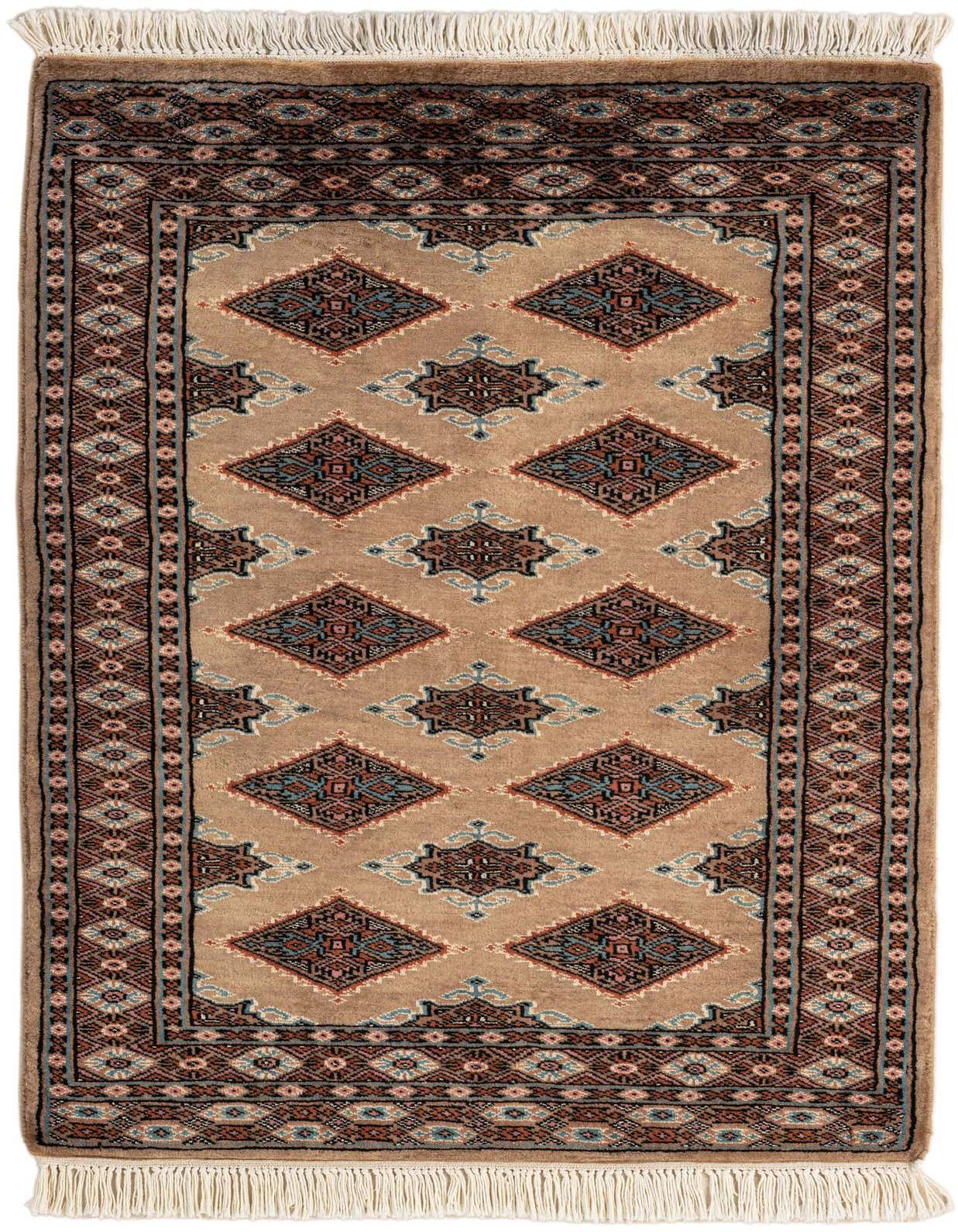 Primary image  2' 6 x 3' 10  Hand Knotted Bokhara Wool Rug