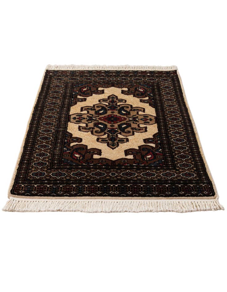 Detail image of  2' 6 x 4' 3  Hand Knotted Bokhara Rug