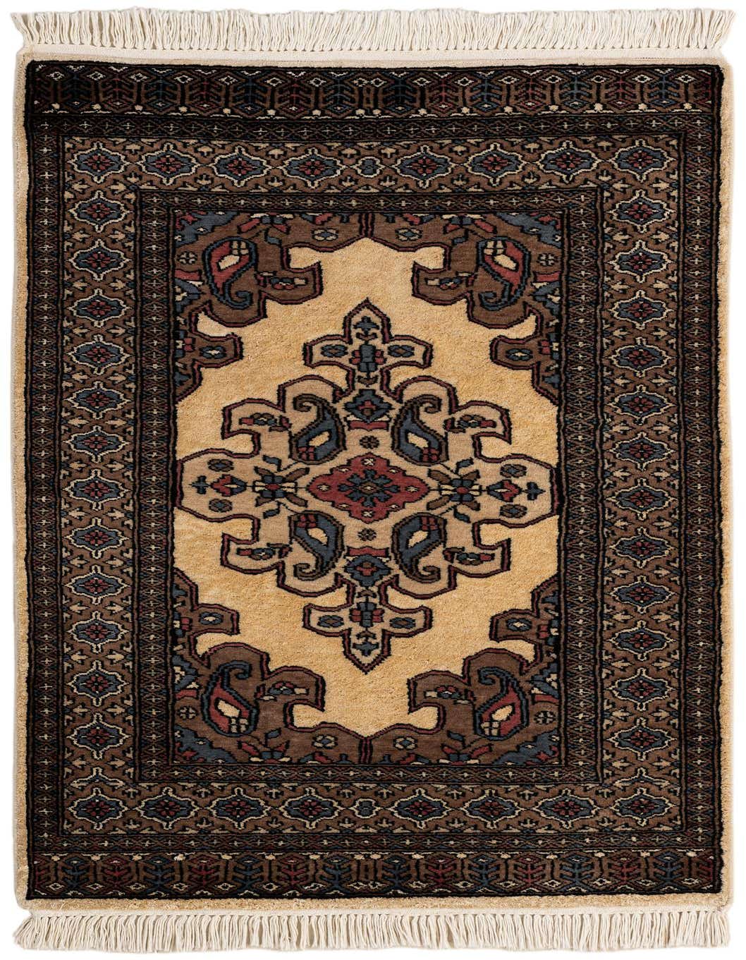 Primary image  2' 6 x 4' 3  Hand Knotted Bokhara Rug