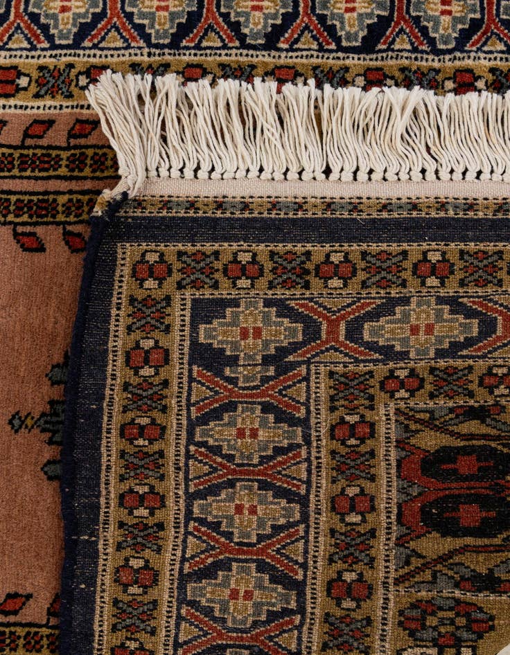 Detail image of  2' 8 x 4' 2  Hand Knotted Bokhara Wool Rug