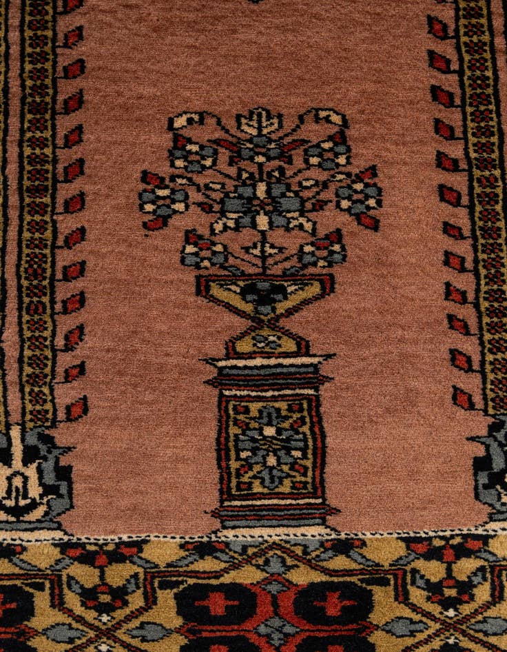 Detail image of  2' 8 x 4' 2  Hand Knotted Bokhara Wool Rug