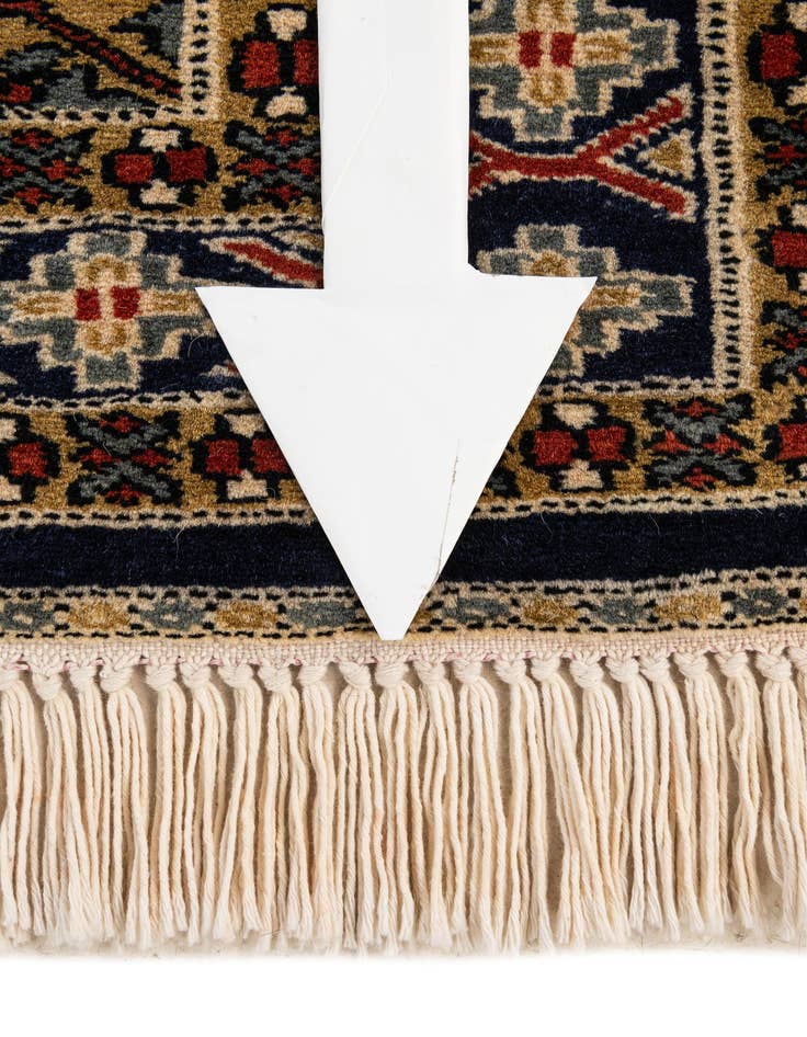 Detail image of  2' 8 x 4' 2  Hand Knotted Bokhara Wool Rug