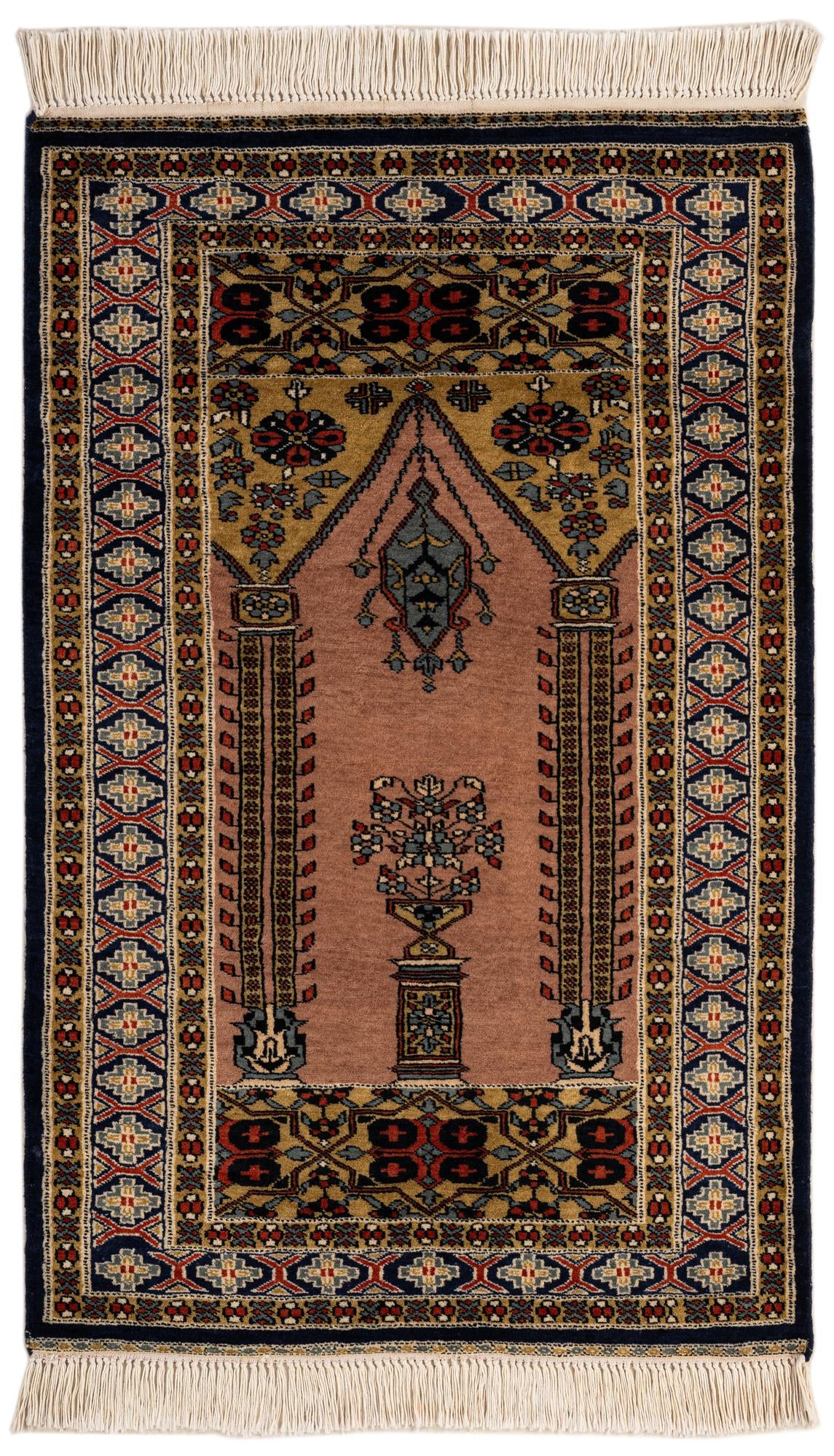  2' 8 x 4' 2  Hand Knotted Bokhara Wool Rug