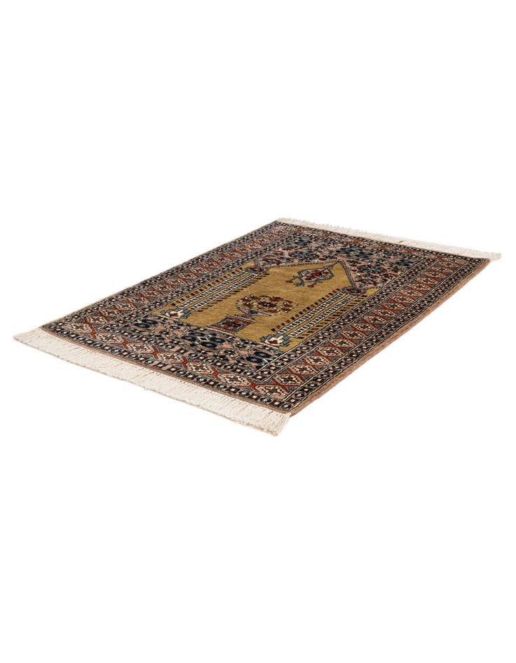 Detail image of  2' 8 x 3' 10  Hand Knotted Bokhara Wool Rug