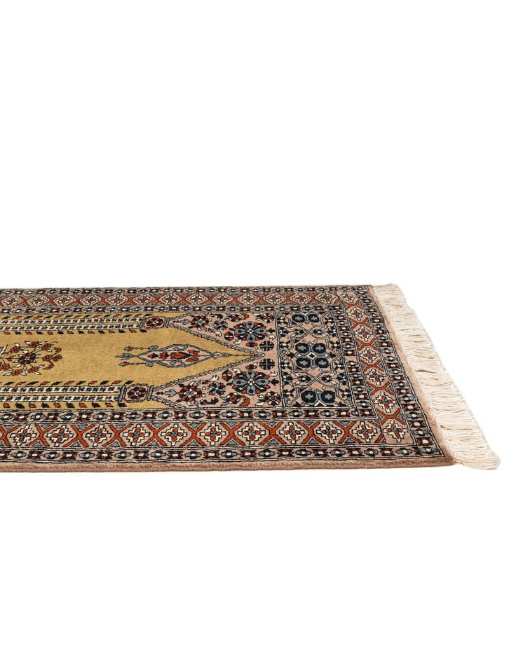 Detail image of  2' 8 x 3' 10  Hand Knotted Bokhara Wool Rug