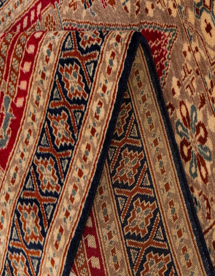Detail image of  2' 6 x 4' 4  Hand Knotted Bokhara Wool Rug
