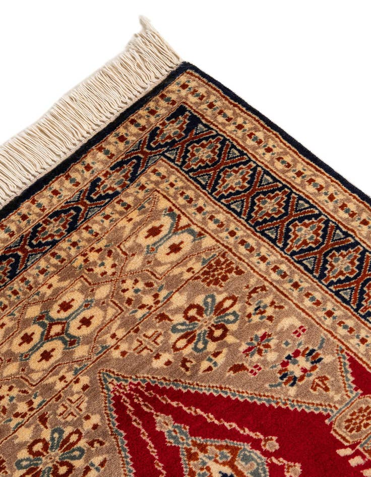 Detail image of  2' 6 x 4' 4  Hand Knotted Bokhara Wool Rug