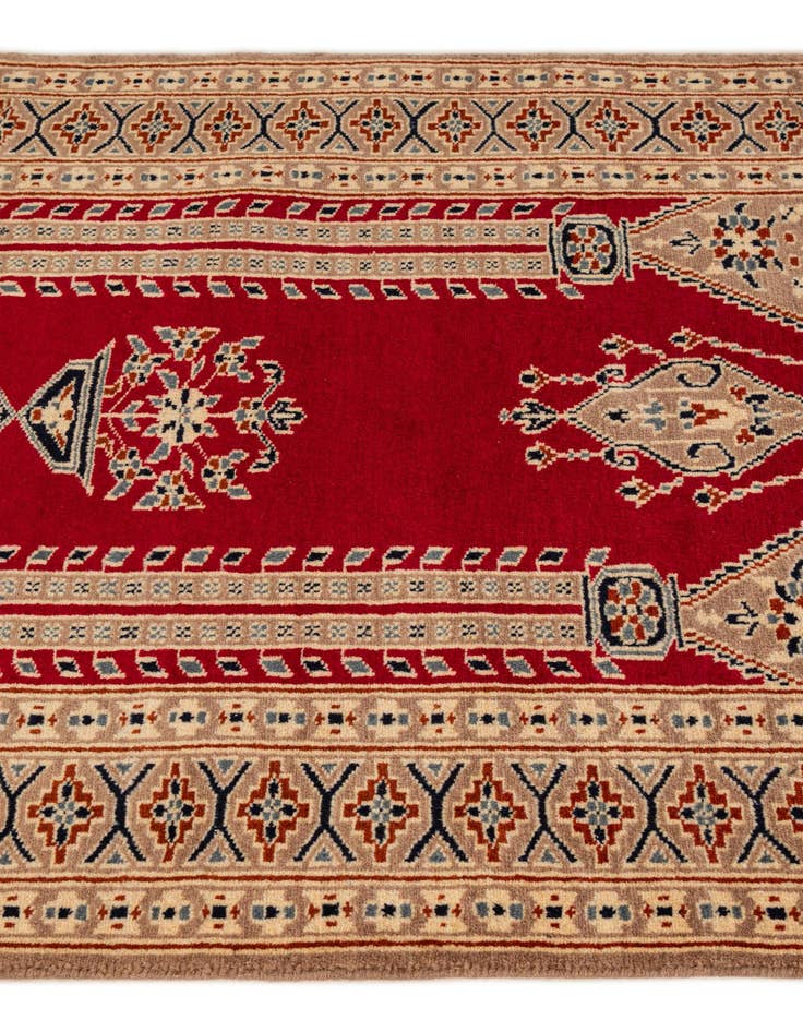 Detail image of  2' 7 x 4' 2  Hand Knotted Bokhara Wool Rug