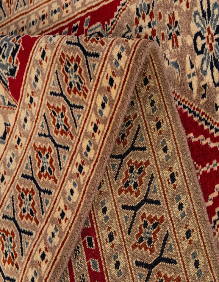 Detail image of  2' 7 x 4' 2  Hand Knotted Bokhara Wool Rug
