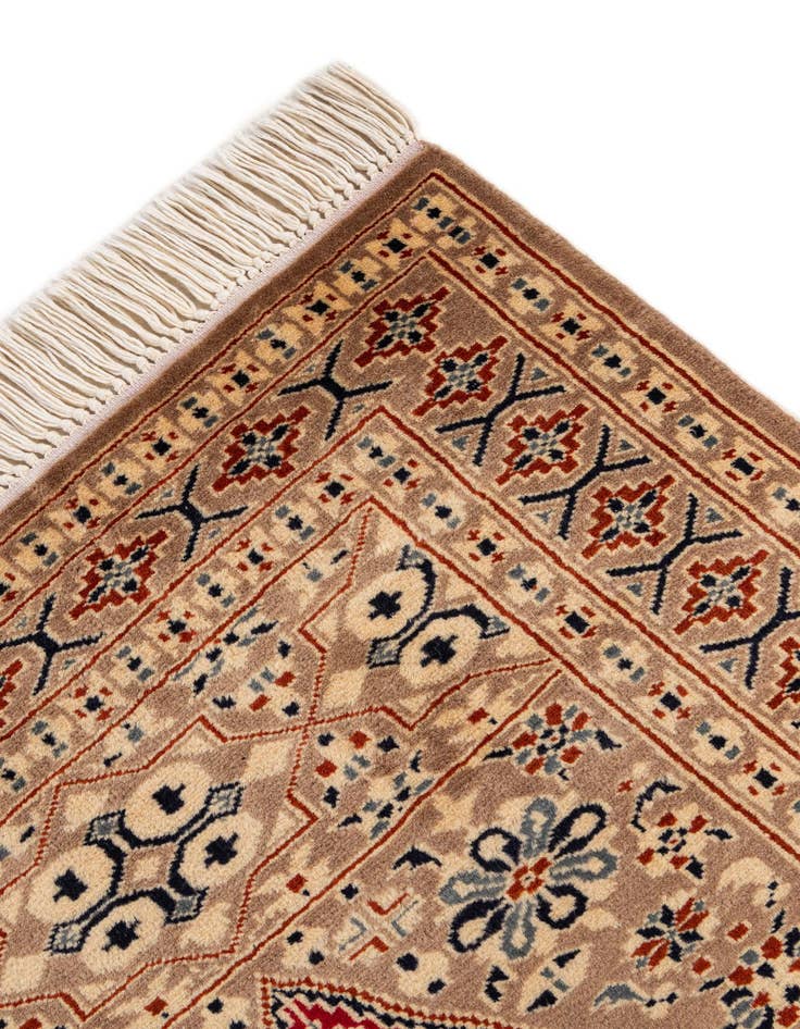 Detail image of  2' 7 x 4' 2  Hand Knotted Bokhara Wool Rug