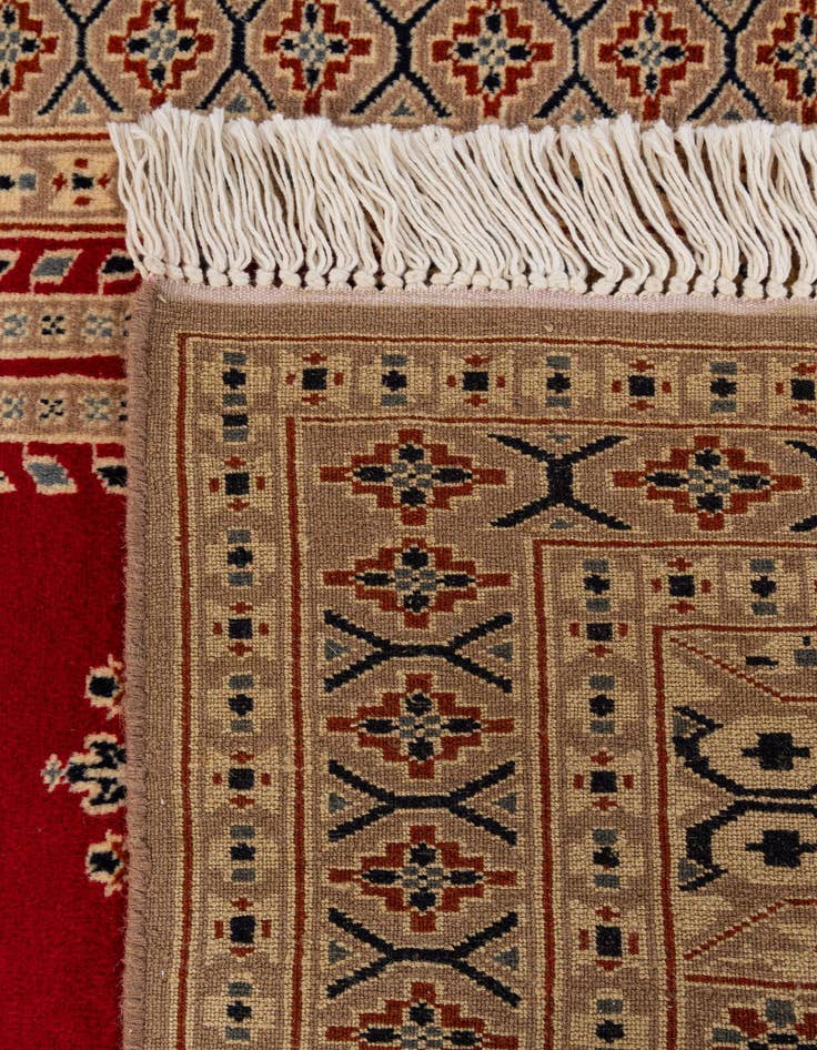 Detail image of  2' 7 x 4' 2  Hand Knotted Bokhara Wool Rug