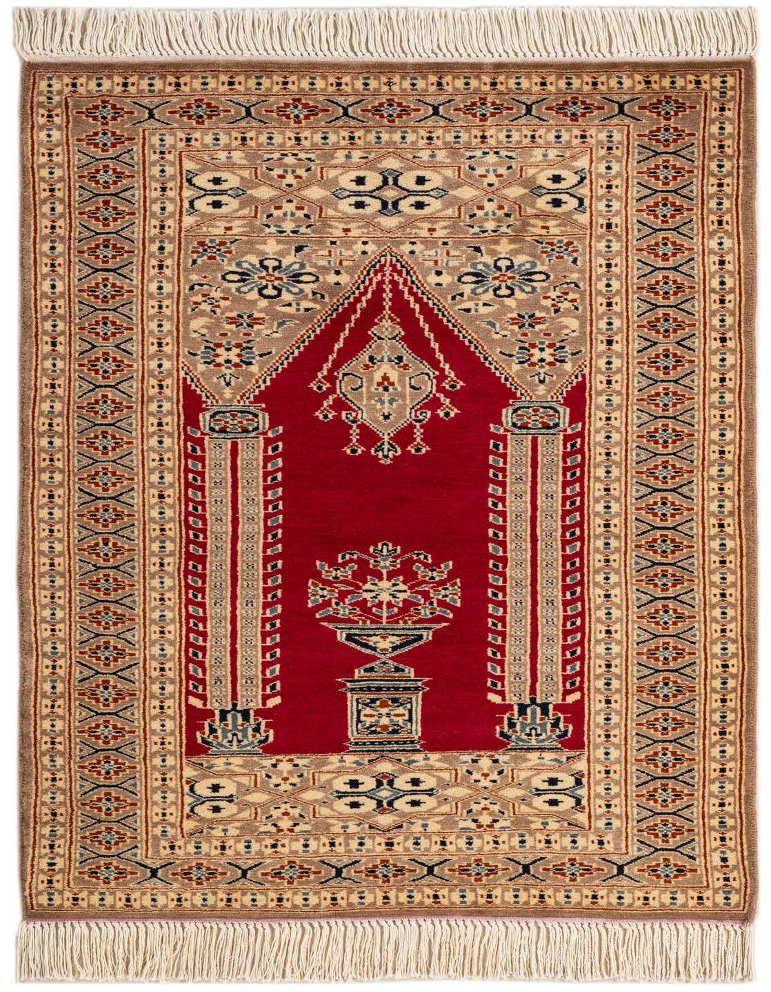 Primary image  2' 7 x 4' 2  Hand Knotted Bokhara Wool Rug