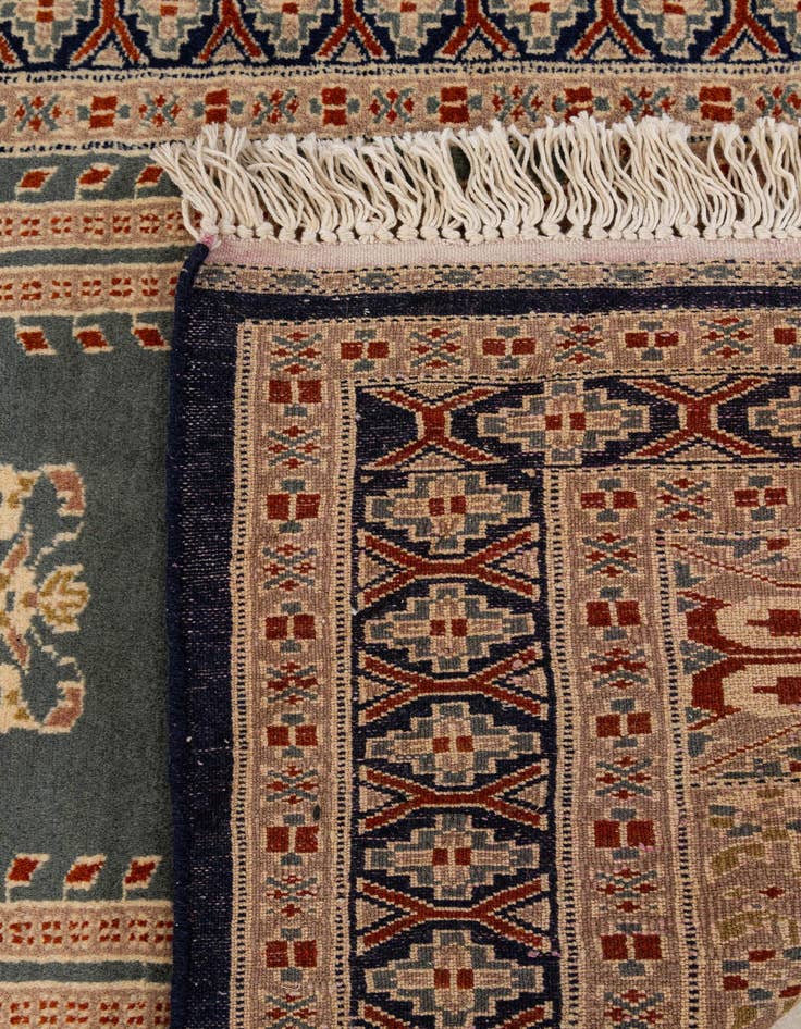 Detail image of  2' 9 x 4' 1  Hand Knotted Bokhara Wool Rug