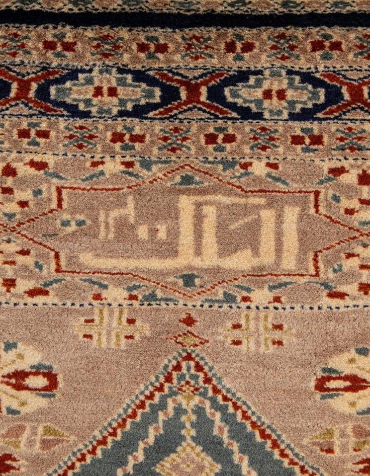 Detail image of  2' 9 x 4' 1  Hand Knotted Bokhara Wool Rug