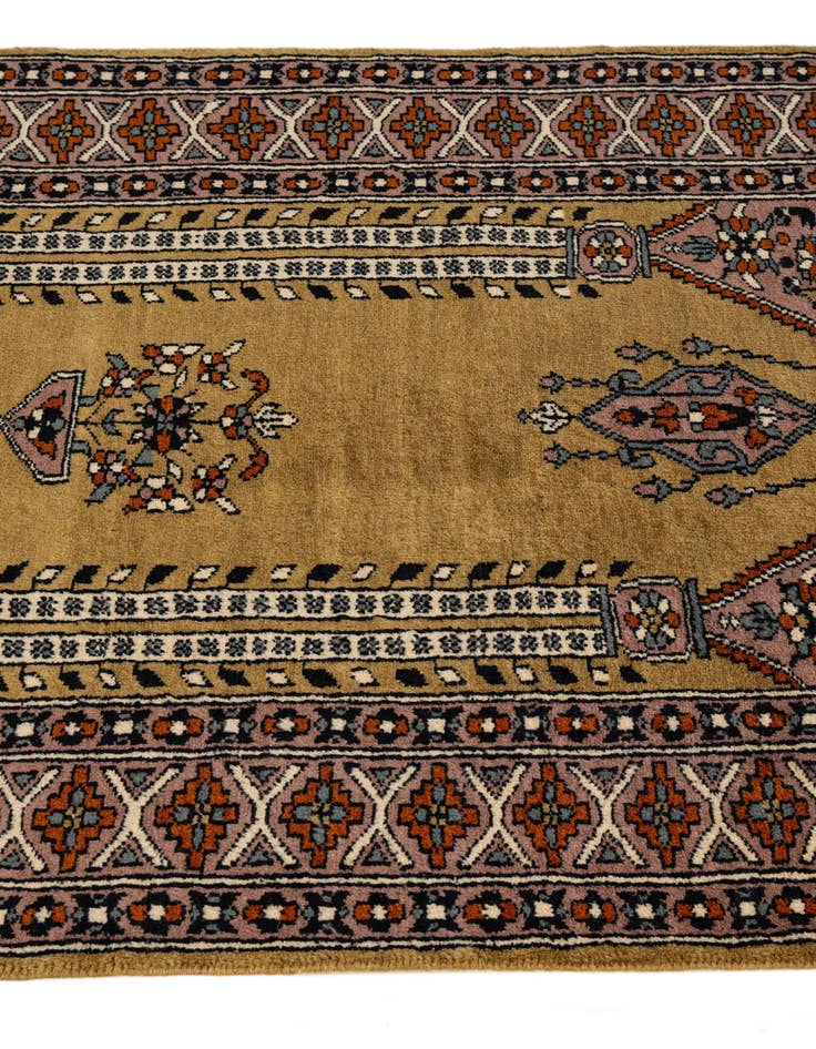 Detail image of  2' 7 x 4' 3  Hand Knotted Bokhara Wool Rug
