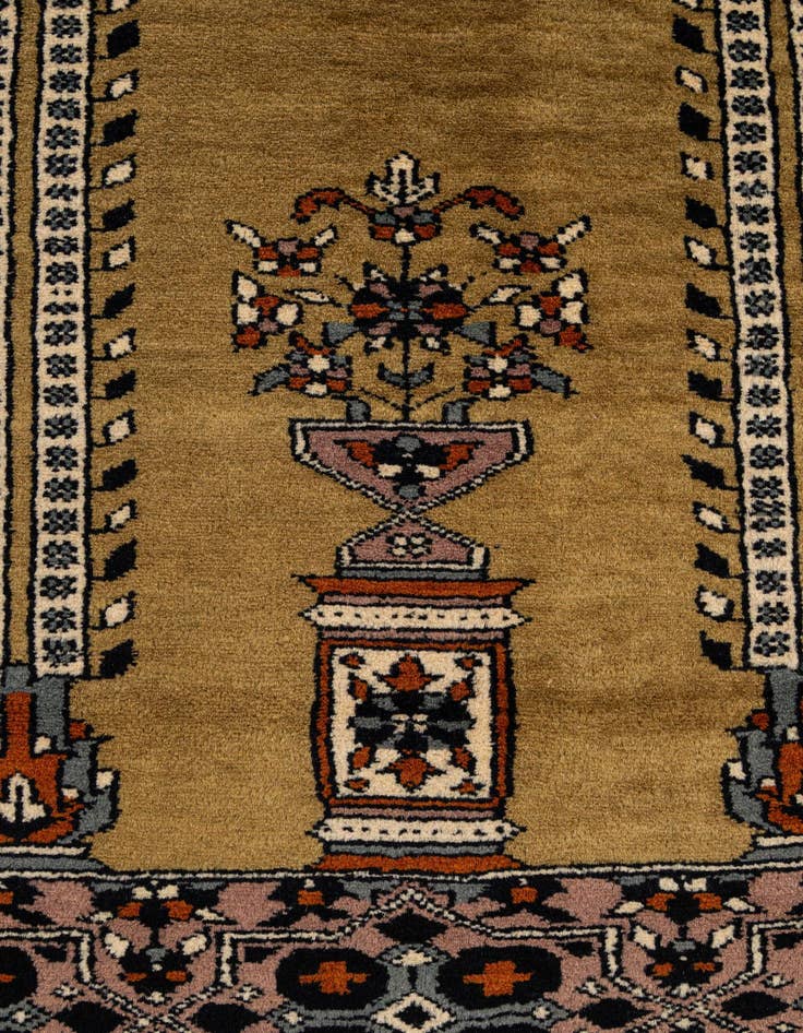 Detail image of  2' 7 x 4' 3  Hand Knotted Bokhara Wool Rug