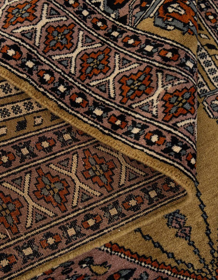 Detail image of  2' 7 x 4' 3  Hand Knotted Bokhara Wool Rug