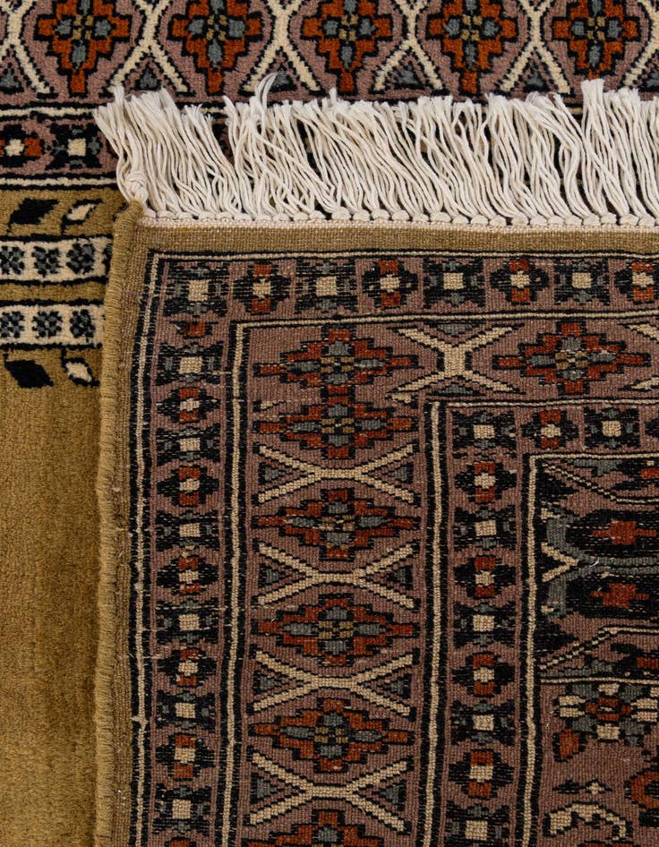 Detail image of  2' 7 x 4' 3  Hand Knotted Bokhara Wool Rug