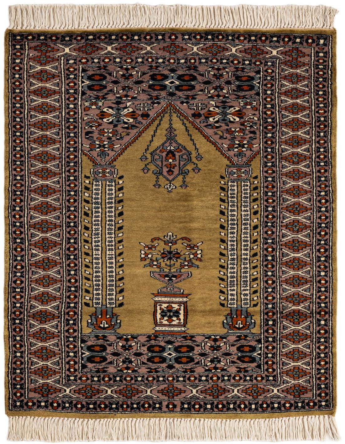 Primary image  2' 7 x 4' 3  Hand Knotted Bokhara Wool Rug
