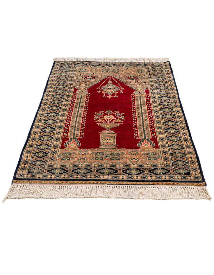 Detail image of  2' 8 x 4' 4  Hand Knotted Bokhara Wool Rug