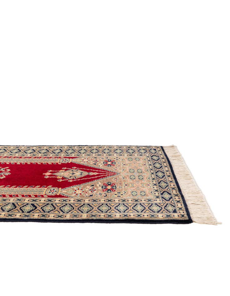 Detail image of  2' 8 x 4' 4  Hand Knotted Bokhara Wool Rug