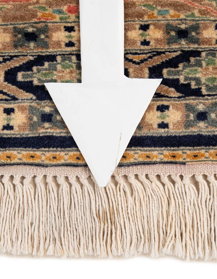 Detail image of  2' 8 x 4' 4  Hand Knotted Bokhara Wool Rug