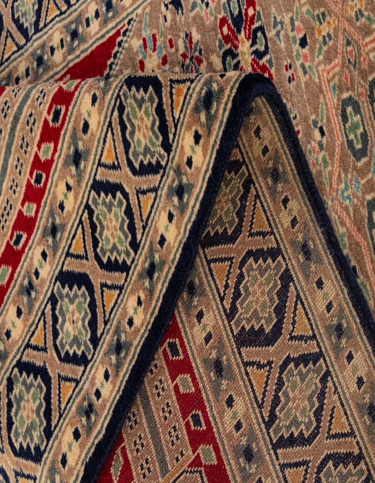 Detail image of  2' 8 x 4' 4  Hand Knotted Bokhara Wool Rug