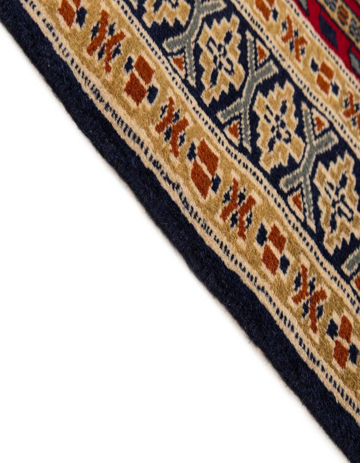 Detail image of  2' 7 x 4' 2  Hand Knotted Bokhara Wool Rug