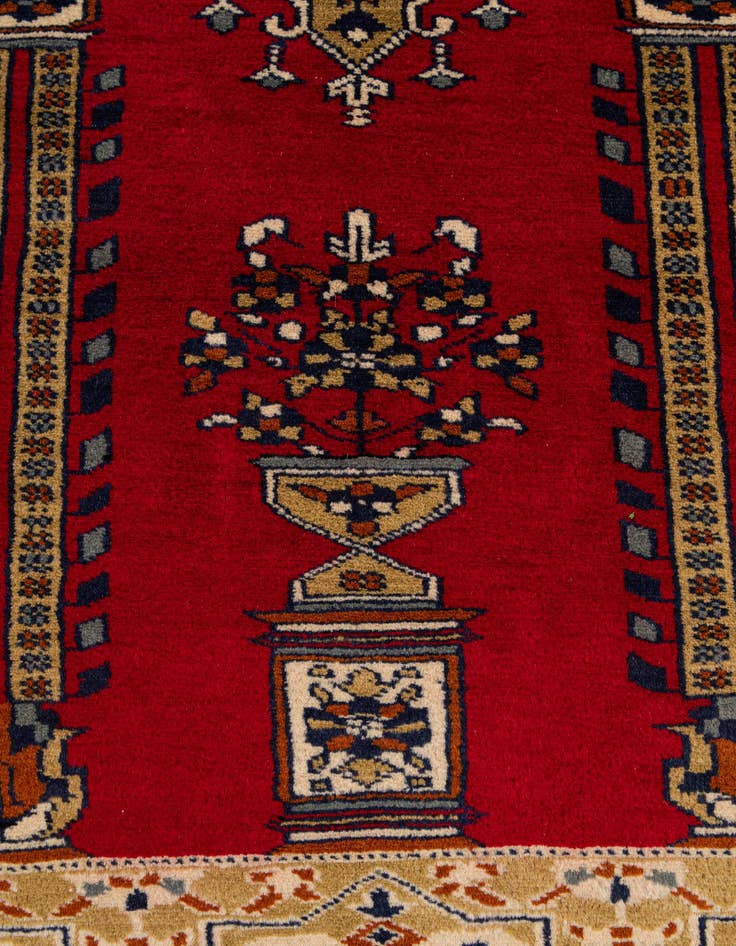 Detail image of  2' 7 x 4' 2  Hand Knotted Bokhara Wool Rug