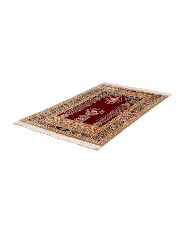 Detail image of  2' 7 x 4' 6  Hand Knotted Bokhara Wool Rug