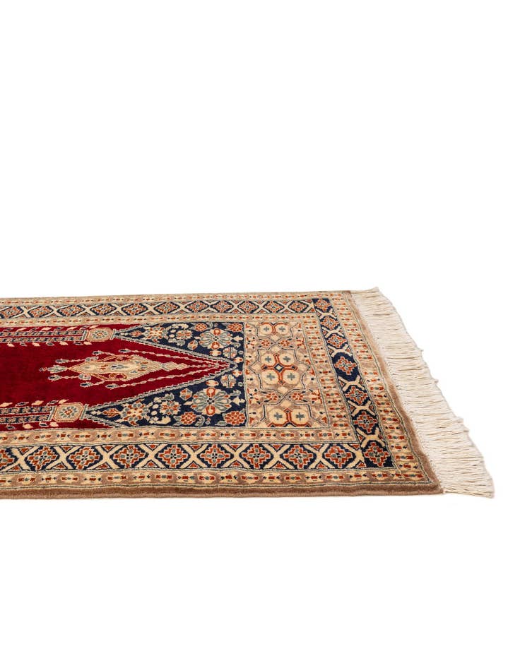 Detail image of  2' 7 x 4' 6  Hand Knotted Bokhara Wool Rug