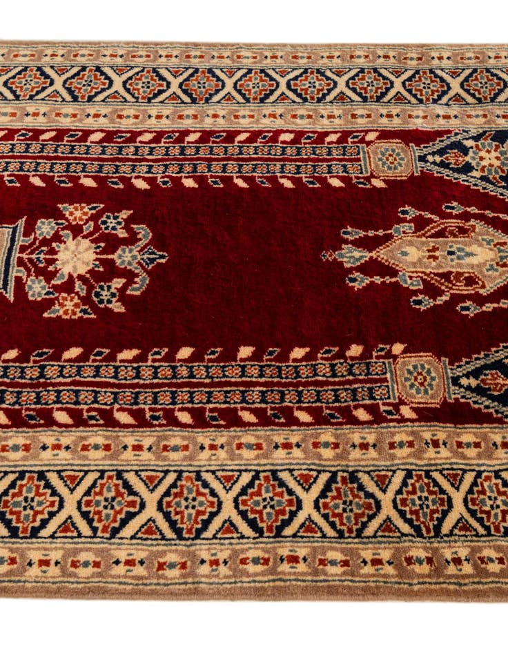 Detail image of  2' 7 x 4' 6  Hand Knotted Bokhara Wool Rug