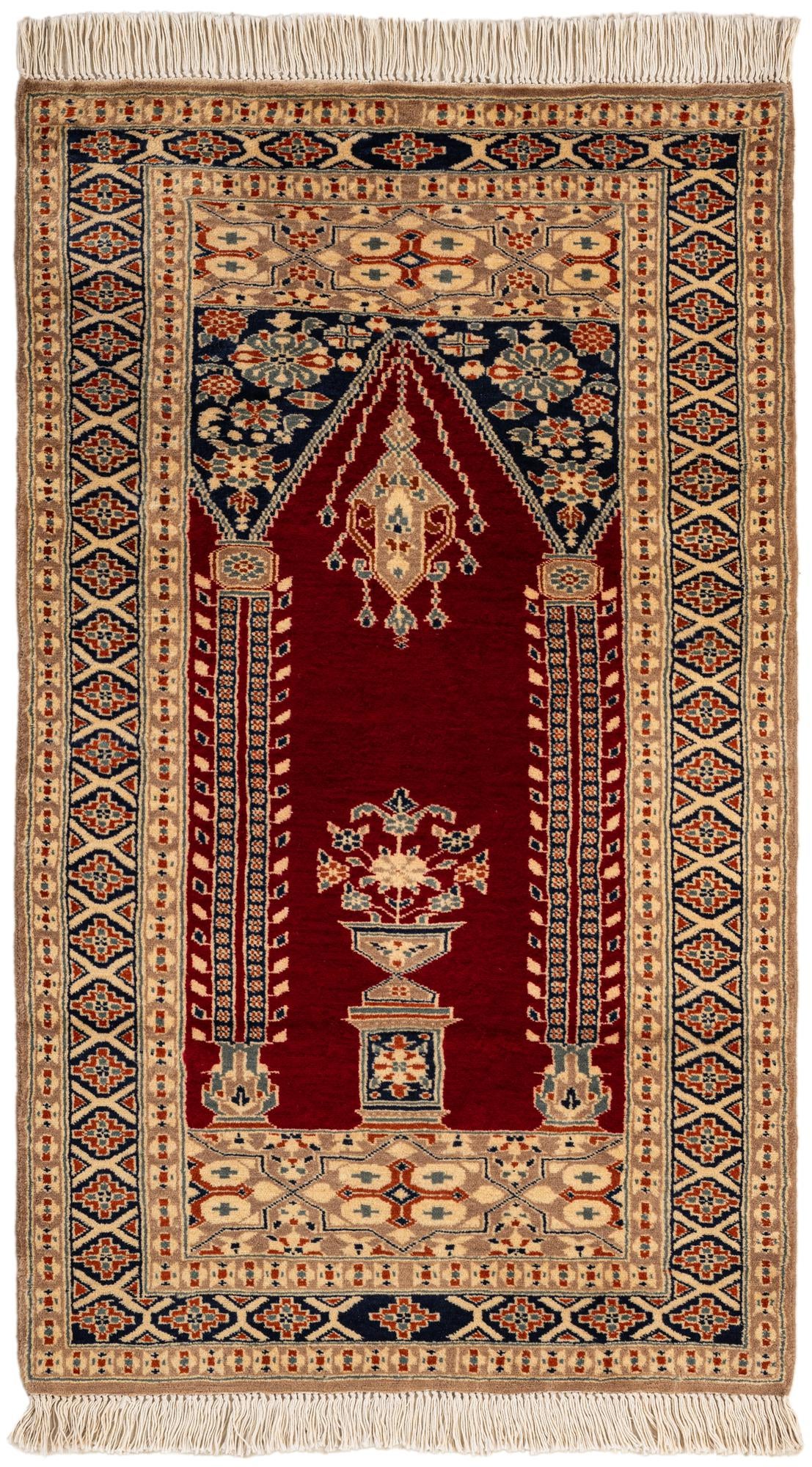  2' 7 x 4' 6  Hand Knotted Bokhara Wool Rug
