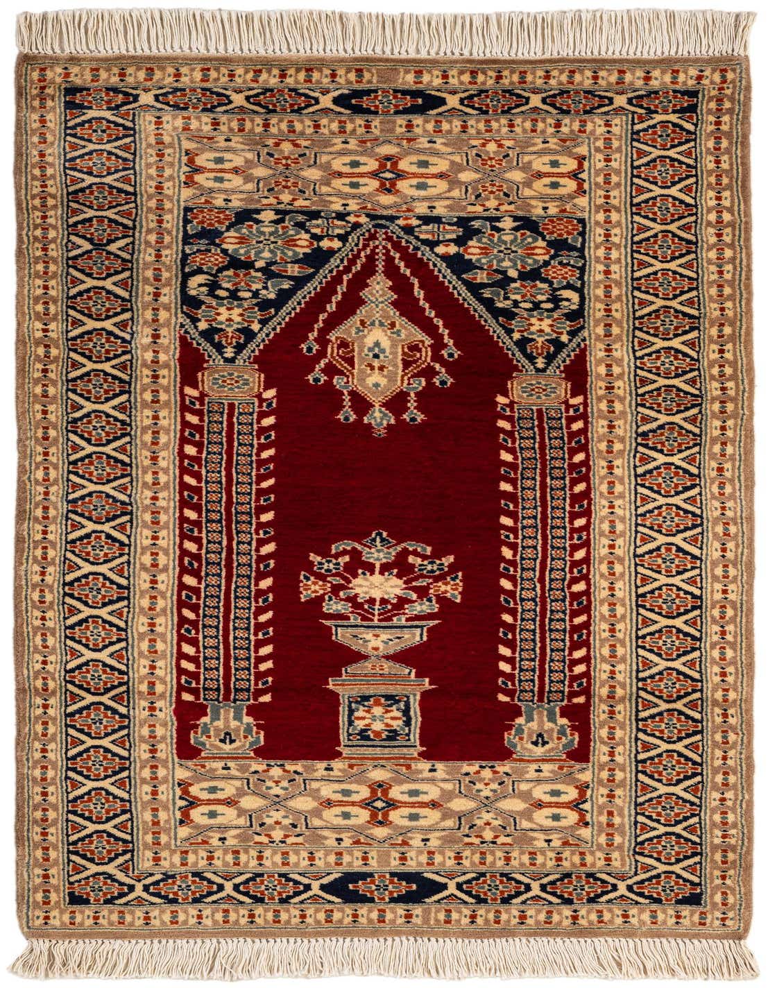 Primary image  2' 7 x 4' 6  Hand Knotted Bokhara Wool Rug